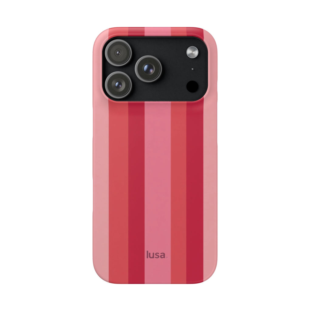 Pink Striped Phone Case