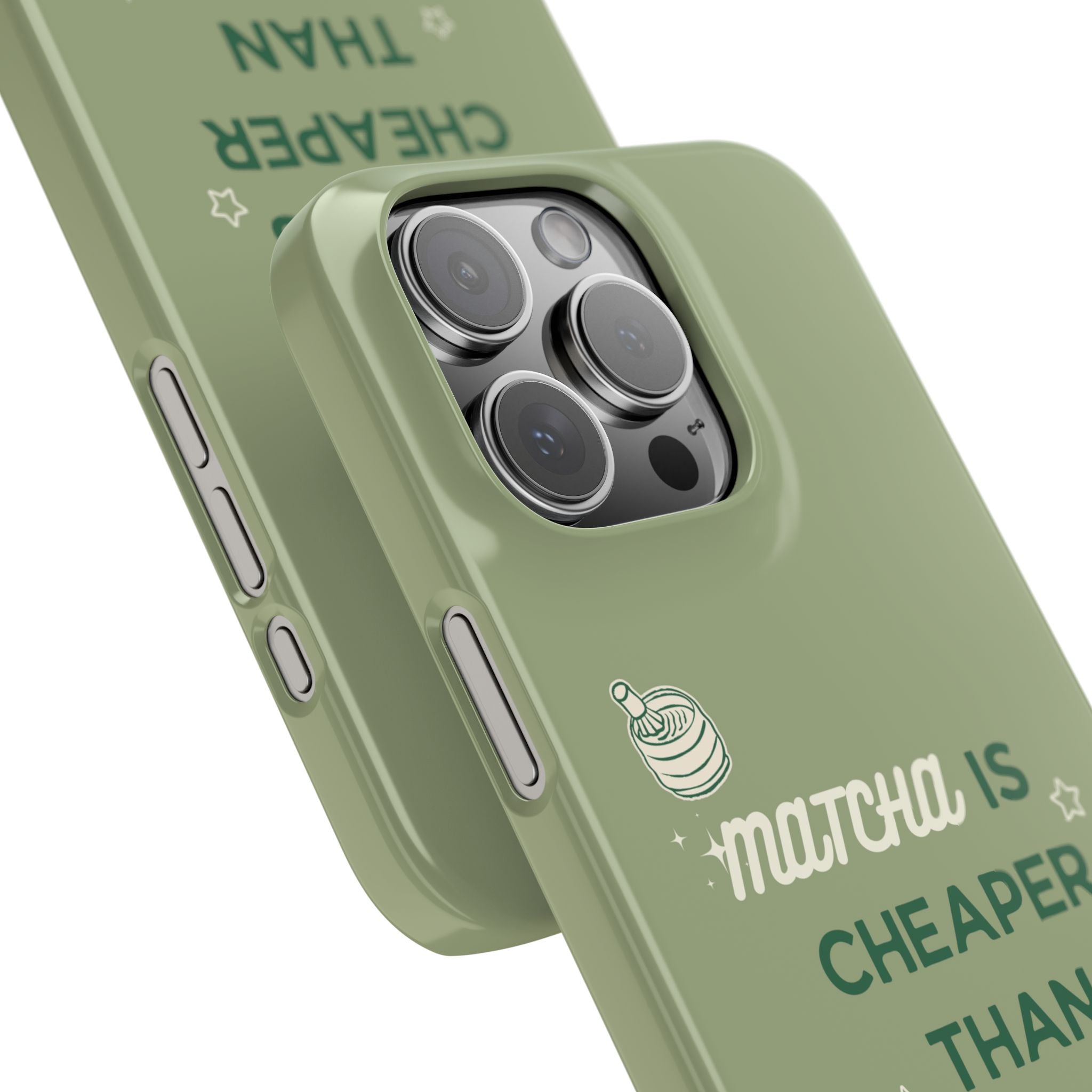 Matcha is Cheaper than Therapy | Iphone Case