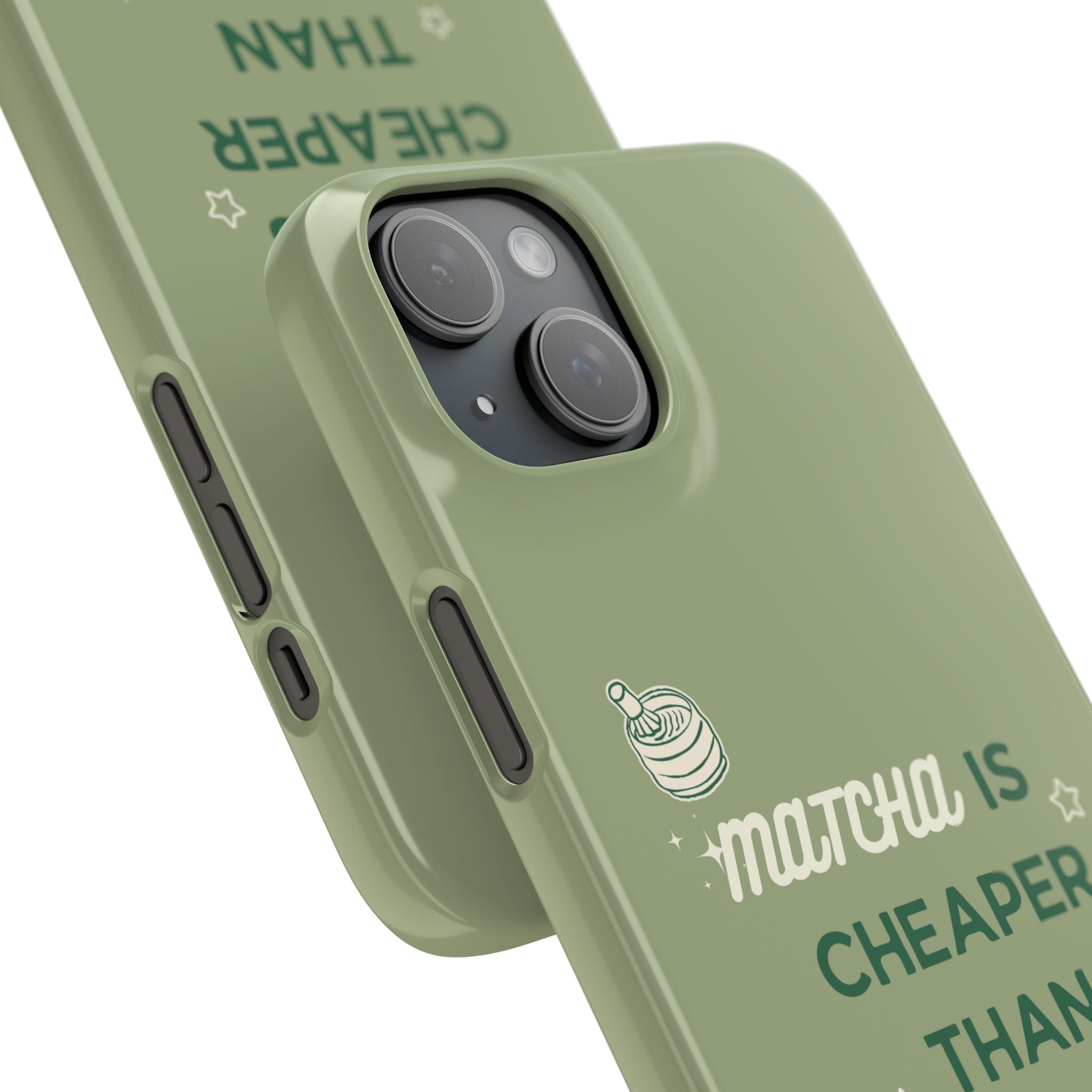 Matcha is Cheaper than Therapy | Iphone Case