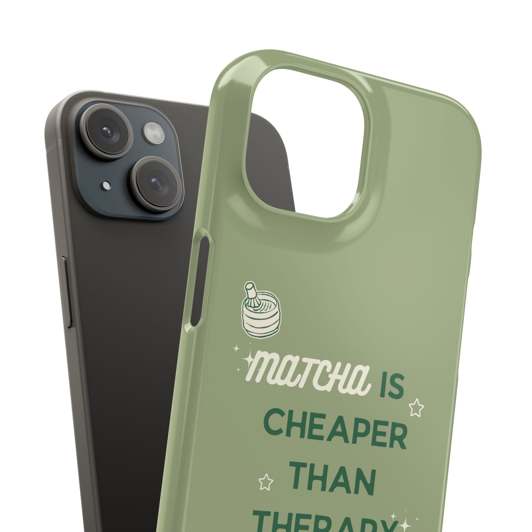 Matcha is Cheaper than Therapy | Iphone Case