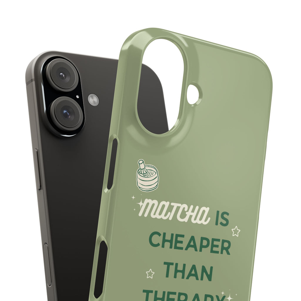 Matcha is Cheaper than Therapy | Iphone Case