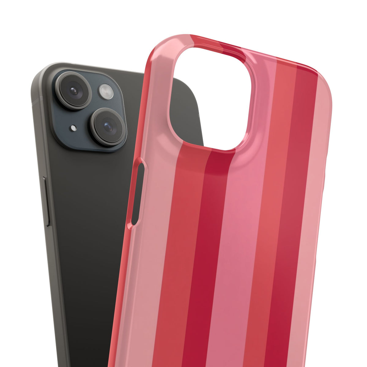 Pink Striped Phone Case