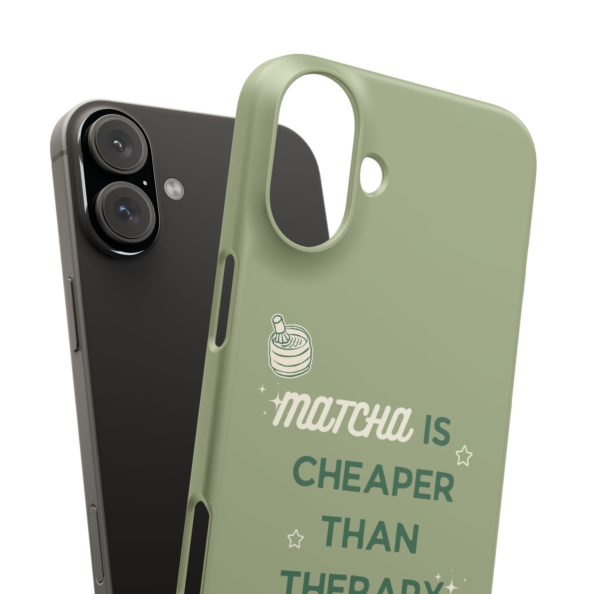 Matcha is Cheaper than Therapy | Iphone Case