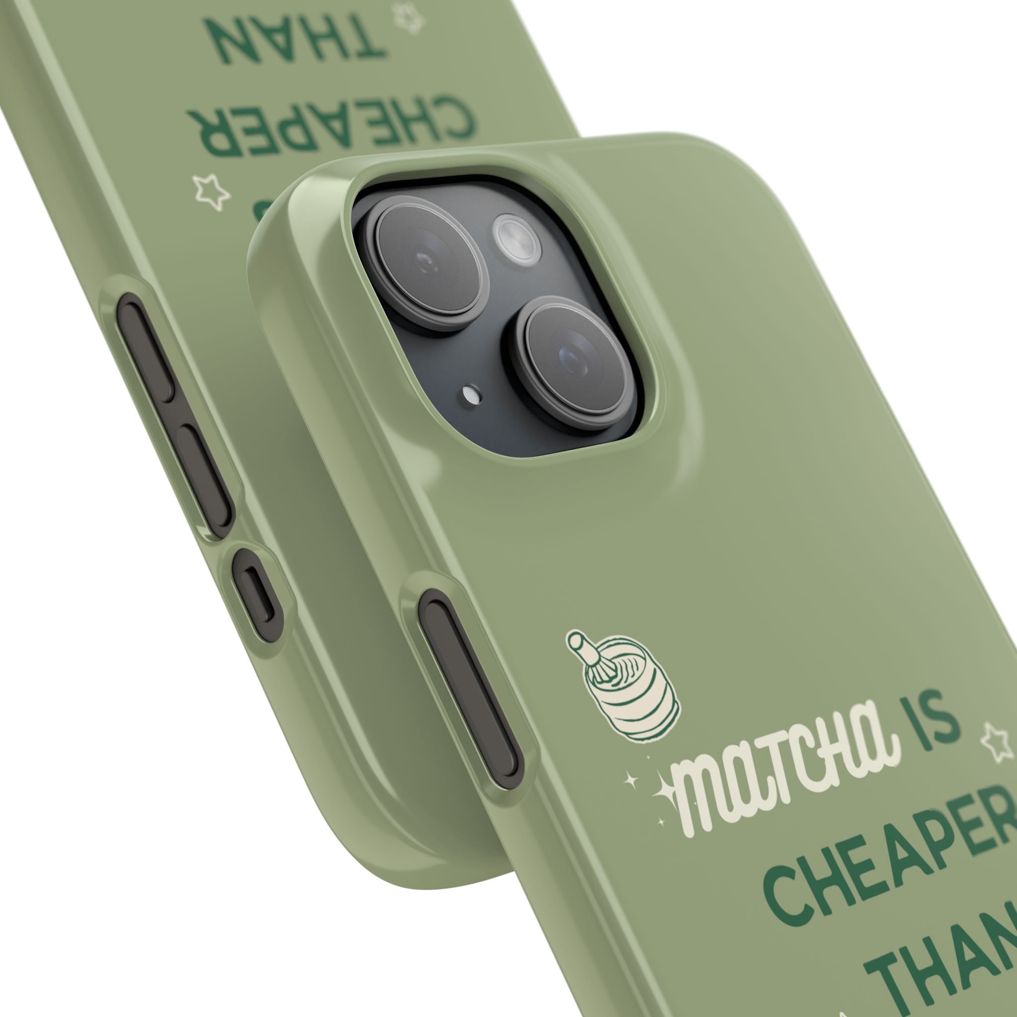 Matcha is Cheaper than Therapy | Iphone Case