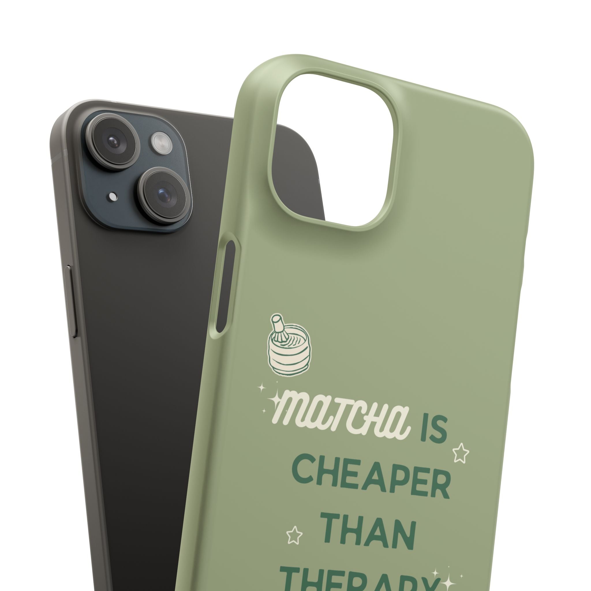 Matcha is Cheaper than Therapy | Iphone Case